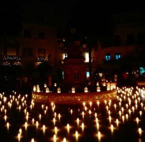 Plaza del Pescaíto en la Noche de las Velas Vejer